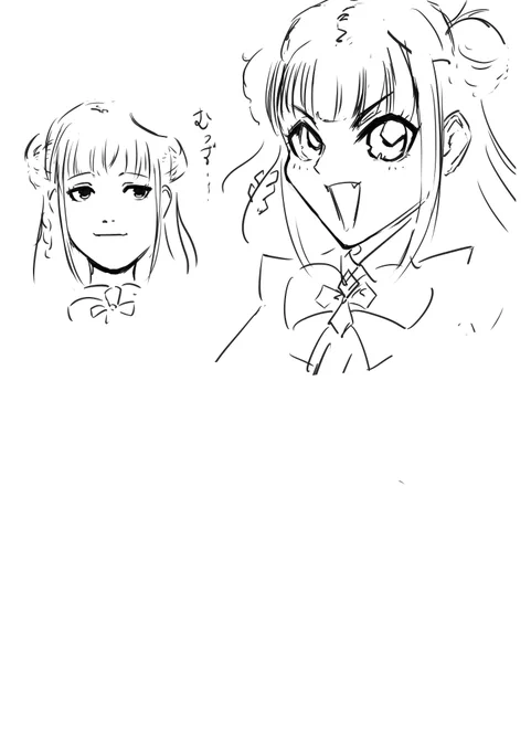 最近見てるVtuberがやってたゲームの絵柄で描いた 