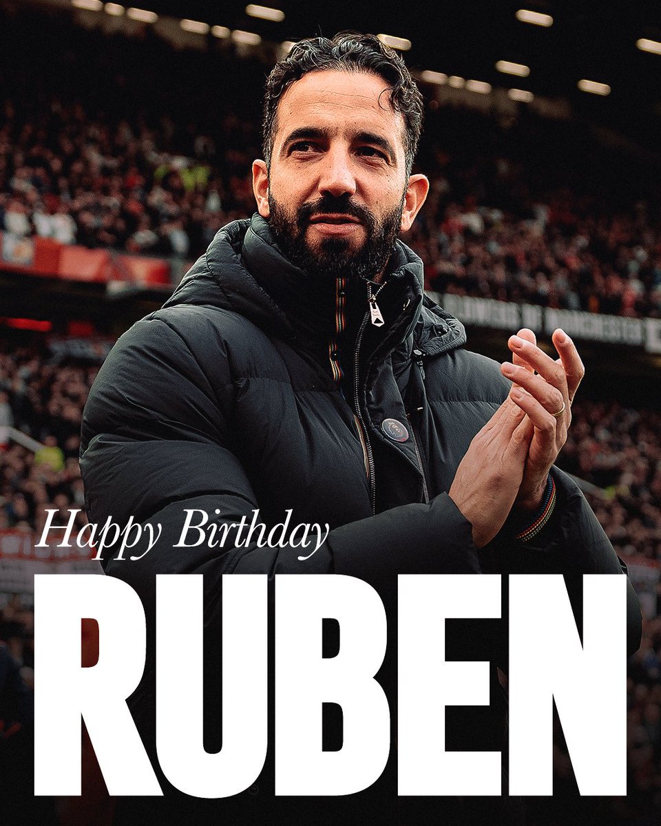 3️⃣ points yesterday and the big 4️⃣0️⃣ today — wishing our head coach a very happy birthday! 🥳🎂

#MUFC