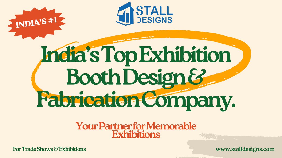 stall_designs's tweet photo. Transform your exhibition experience with @StallDesigns! 🏆 Custom booths, stall fabrication, and award-winning designs that captivate. Serving clients across India. Explore now: https://t.co/TLh5eF25t1

#ExhibitionDesign #TradeShow #StallDesigns https://t.co/WQlx1lTIqy