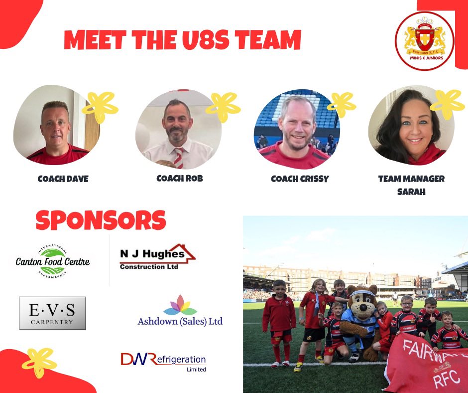 Our U8s train every Thursday &amp; play fixtures Sunday morning. Players are Year 3 pupils from surrounding schools; allowing children to make new friends.

The team play tag rugby, no tackling, so this is a great time to learn the basics before progressing into contact rugby.