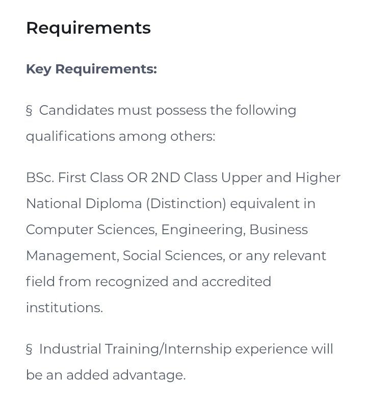 tohire_ng's tweet photo. Graduate Trainees (Financial Technology) at Dunn and Braxton Limited 

📍Lagos 

Salary: N100,000 Monthly + Free Lunch

Duration: 6 months 

Departments: Finance, Operations, Product Development, Engineering (Frontend & Backend Engineers)  Quality Assurance Engineer, HR, Customer service, Marketing Communications, Key Account Sales, Technical Support

Apply 👇 
https://t.co/dv1URkNZ48

Requirements 👇👇👇