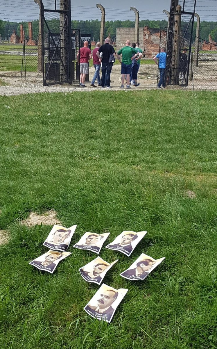 BigSeamus188826's tweet image. In 2016, on the 100th Anniversary of the Easter Rising, we visited  #Auschwitz
A Harrowing experience  💔 
A NI woman asked why we were there as we hated  🇮🇱 
I told her not one Israeli died in the camp, only  innocent Jews 
Then her bitter Zionist ignorance spewed out  😡