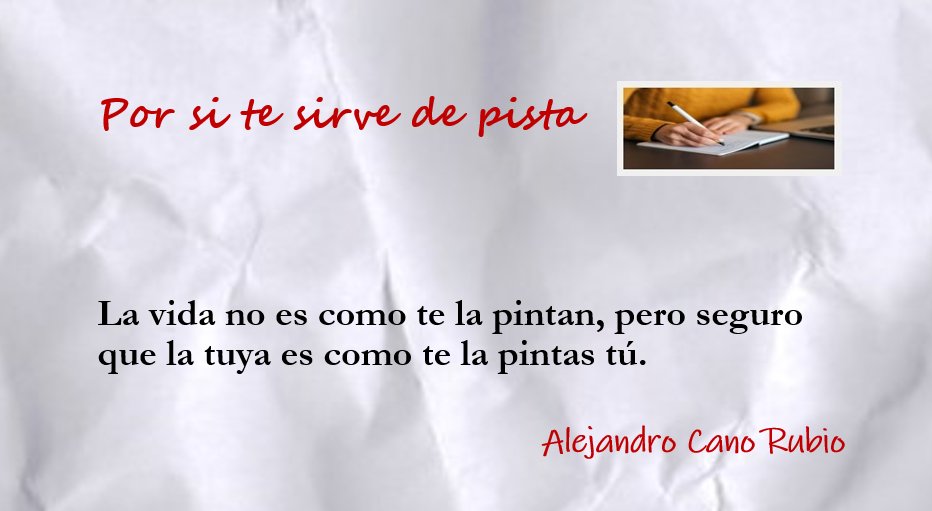 Estar solo y escribir es de las mejores sensaciones y, además, te hace entender y aprender de ti mismo muchas cosas.

#CuentaConCorrigenda

#ESP #COL #VEN #MEX #ARG #CHL #ECU #PER #URY #GTM #CRI #SLV #HND #CUB #BOL #NIC #PRY #PRI #DOM #PAN #USA #NYC #MIAMI #LA #SF #FL #AZ #CA #TX