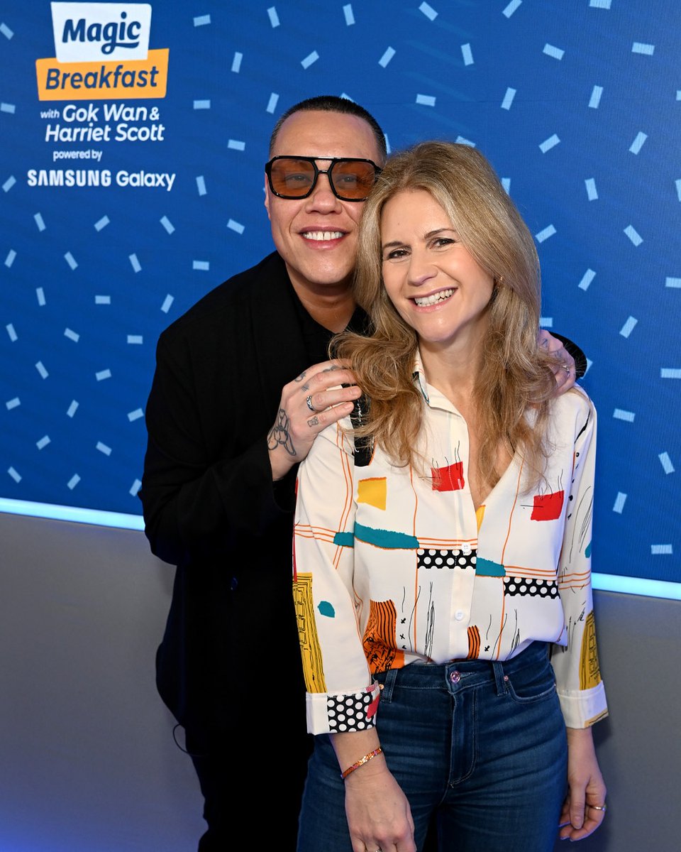 Kicking off their first show with a bang! Gok Wan and Harriet Scott will now be waking you up every weekday from 6am 🤩🎶

📸 Getty
