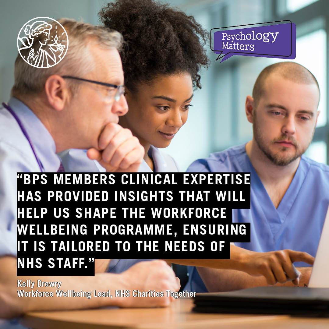 British Psychological Society (@bpsofficial) on Twitter photo We've joined with <a href="/NHSCharities/">NHS Charities Together π</a> to provide clinical expertise, learnings & insights to develop a new Workforce Wellbeing Programme.
This follows the success of our NHS Staff Mental Health & Wellbeing Hubs campaign, #FundNHSHubs.
π bps.org.uk/news/access-suβ¦ We've joined with <a href="/NHSCharities/">NHS Charities Together π</a> to provide clinical expertise, learnings & insights to develop a new Workforce Wellbeing Programme.
This follows the success of our NHS Staff Mental Health & Wellbeing Hubs campaign, #FundNHSHubs.
π bps.org.uk/news/access-suβ¦