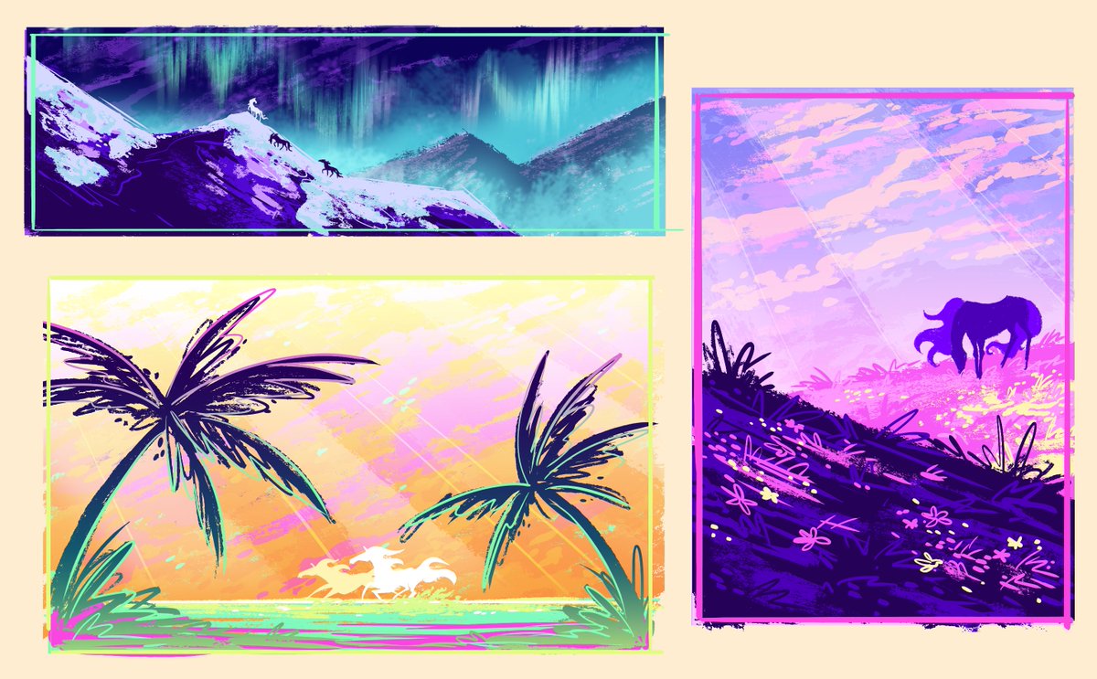 the urge to use bright colors never fails to take over occasionally 🐎