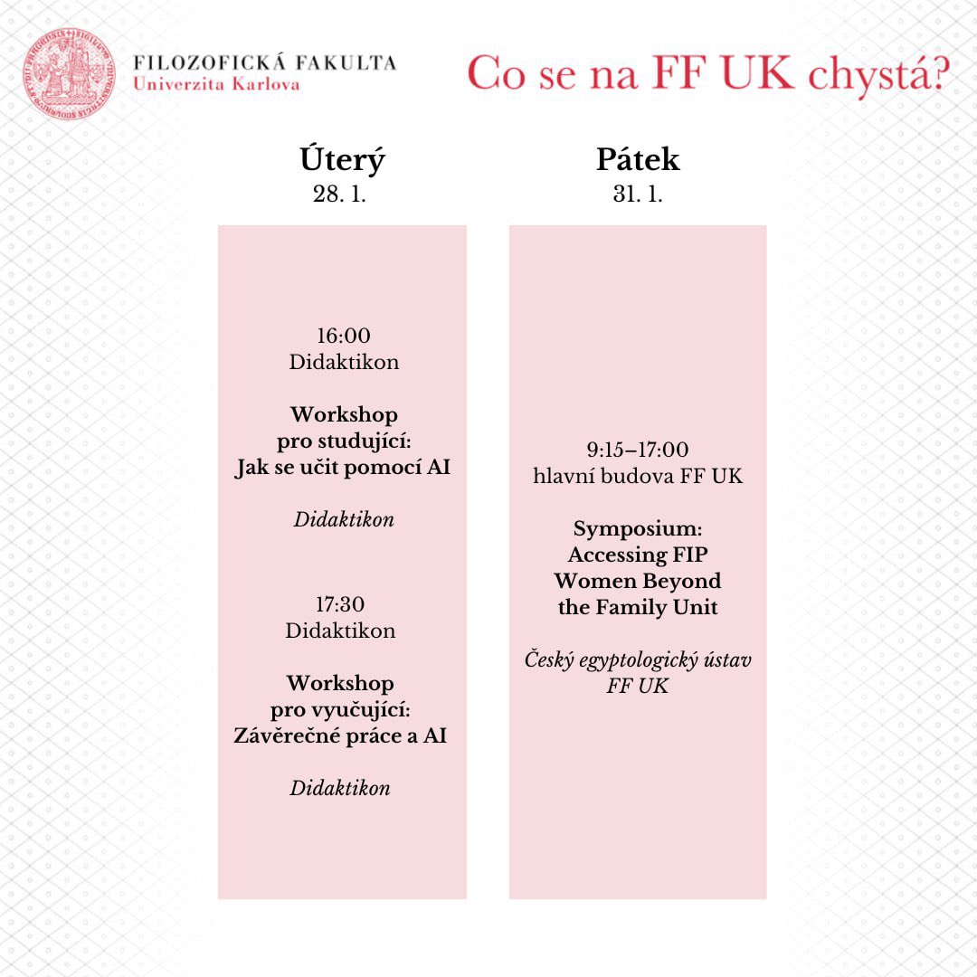 Kalendář akcí pro tento týden
🗓️ ff.cuni.cz/udalost/