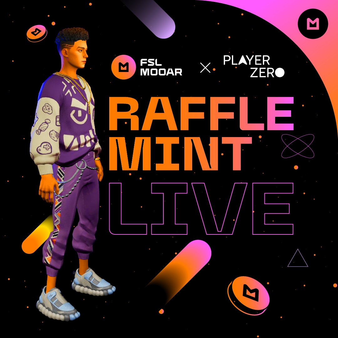 mooarofficial's tweet photo. The wait is over ⏳

The STEPN x @weareplayerzero Raffle Mint is now LIVE on MOOAR! ✨

👉 What’s up for grabs?

A collection of 3,000 items, including STEPN Digital Shoes and MORCHI wearables, designed for your @weareplayerzero avatar 👟

▶️ Join the Raffle Mint now for your chance to own exclusive digital collectibles that will take your metaverse style to the next level!

🔗 https://t.co/tDpYnmdENu