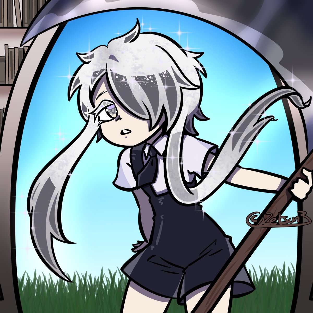 Zetsun3's tweet photo. posting this one solo too 🫡
#housekinokuni_fanart #ghostquartz #HnK https://t.co/W228GvESqs