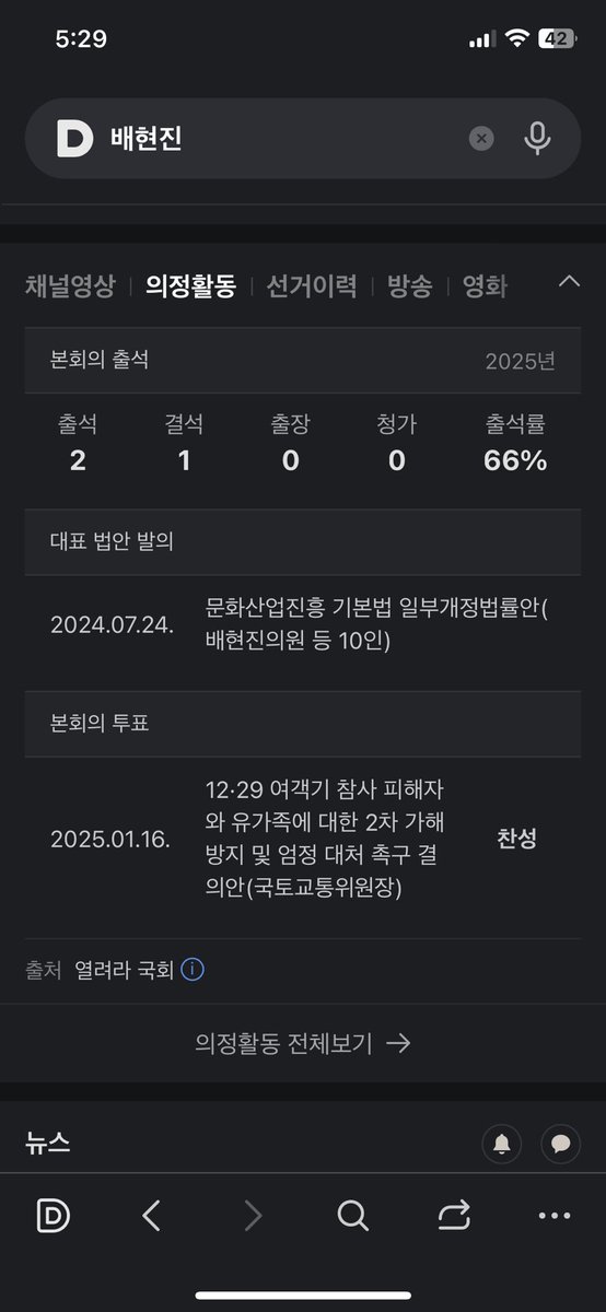 nomad_nmn's tweet photo. 다음 리뉴얼 나쁘지않다. 네이버보다 훠얼씬 덜 피로함. 그리고 어쩌다 국회의원 검색할일 있어서 했는데 의정활동 요약 바로 뜸. 👍🏻 https://t.co/GLzGerIhKT