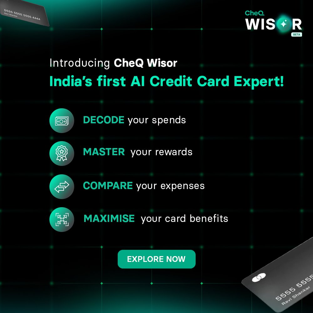 CheQ_One's tweet photo. CheQ Wisor is making headlines! 🚀

Last week, we introduced India’s first AI-powered credit card expert - CheQ Wisor and the response has been phenomenal! 

We’re thrilled to see it featured in @TOIIndiaNews , @CNBCTV18News , @livemint, @ThePrintIndia and many more, highlighting how Wisor is set to transform the way users manage their credit cards. 💳 ✨ 

Were you among the early adopters who got whitelisted? Check the app to explore more! 

Read the full coverage here 👇
TOI- https://t.co/XhEEhNsO33

Live Mint - 
https://t.co/0T3xh3uMGh

CNBC -TV18 -
https://t.co/coJ66tjS3t

The Print -
https://t.co/z2PFoV0iXG

#CheQWisor #AI #CreditCardExpert #Fintech #CheQ #Innovation #startupindia