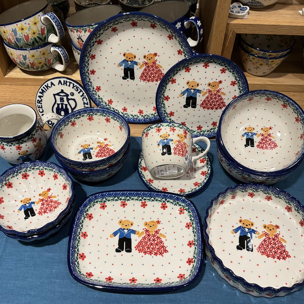ペアくま柄🧸u3-4946再入荷@阪急うめだ7階】 〜ceramika蚤の市mini