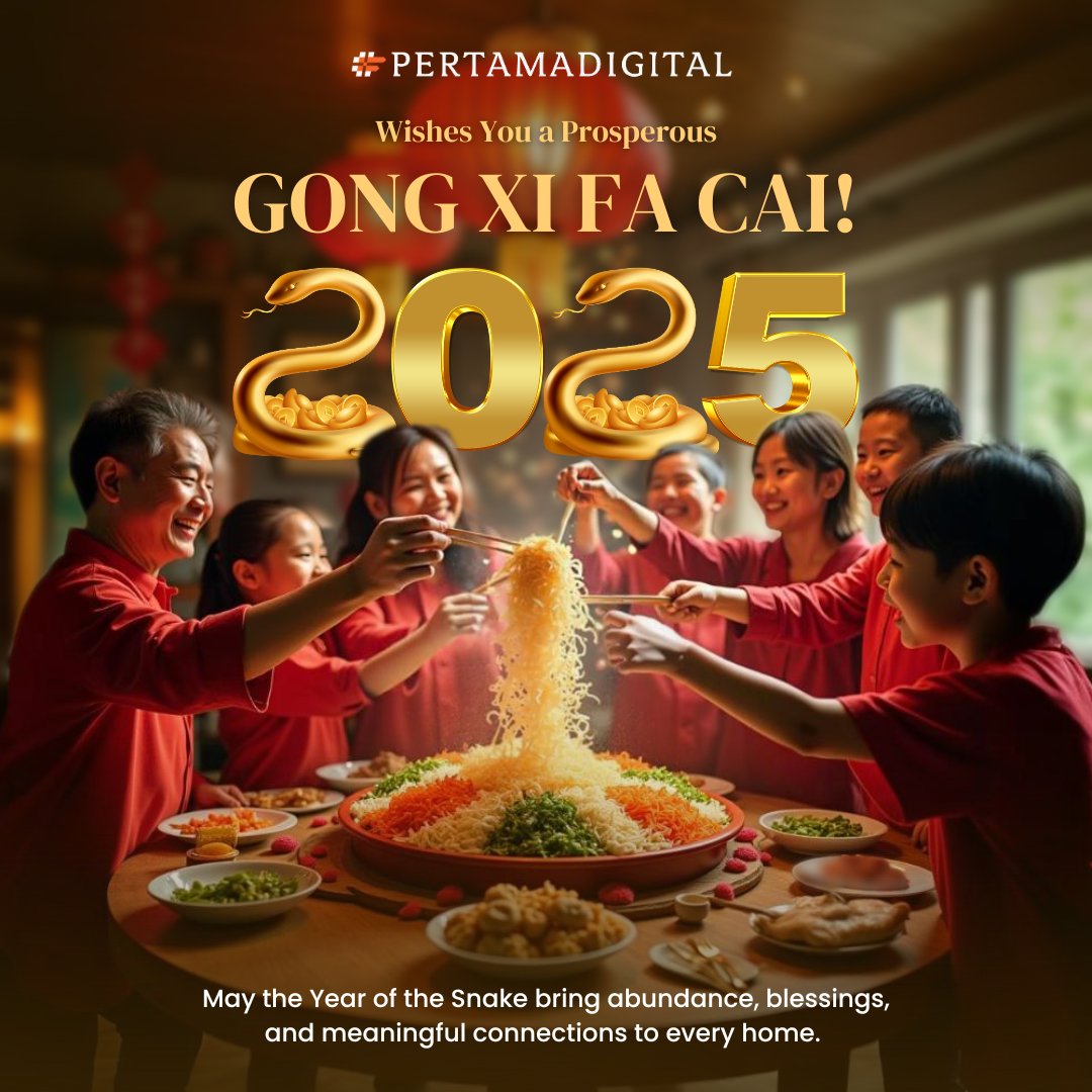 pertamadigital's tweet photo. 🐍🧧Happy Chinese New Year from Pertama Digital Berhad🧧🐍

As we welcome the vibrant Year of the Snake, may your days be filled with joy, prosperity, and boundless opportunities! 🍊 Let this auspicious season inspire new beginnings, abundant success, and cherished moments with your loved ones.🧨

Pertama Digital wishes you a prosperous and fulfilling year ahead!

Gong Xi Fa Cai! 🧧🍊🧨