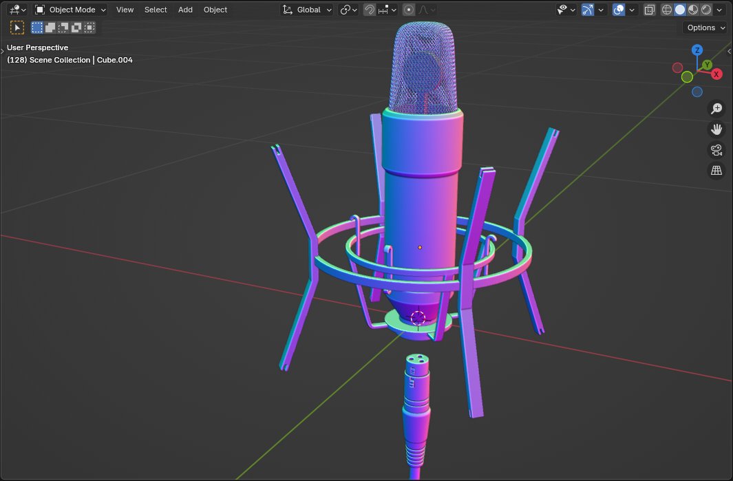 Following Ryan King Art's microphone tutorial is a great way for beginners to learn hard surface modeling and small details #Blender #B3d #cg #3dmodeling