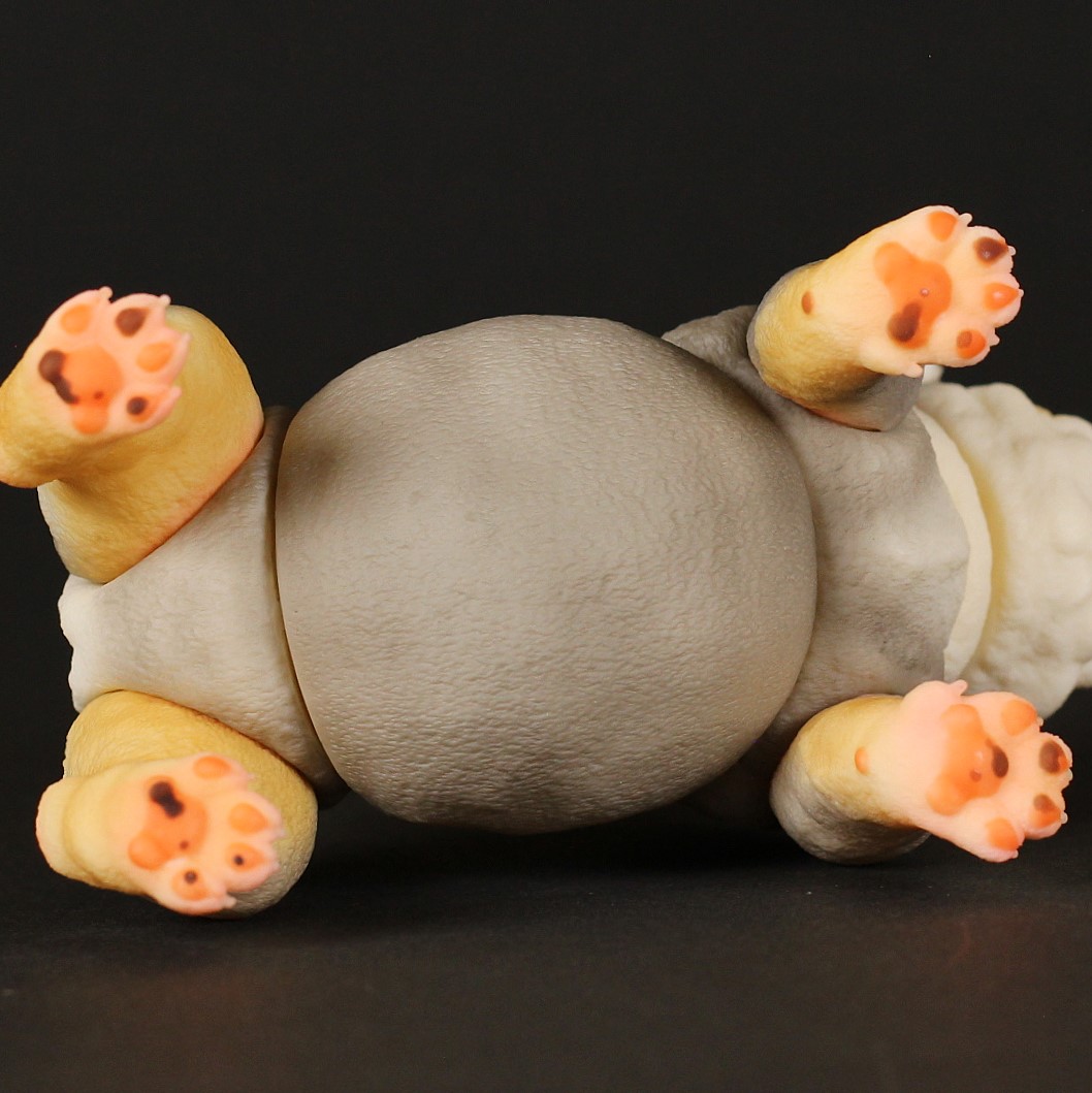 さっち #oneuptoy てにをは さん原型のソフビ製 ブルドッグ の 仔犬