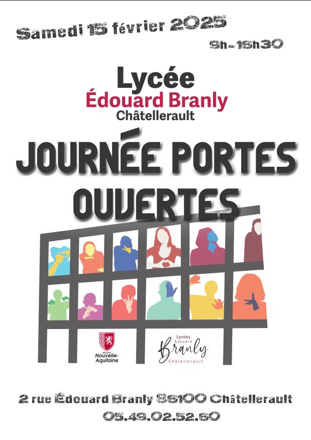 Nous vous attendons nombreuses &amp; nombreux le samedi 15 février pour découvrir le lycée &amp; vous présenter les différentes formations !