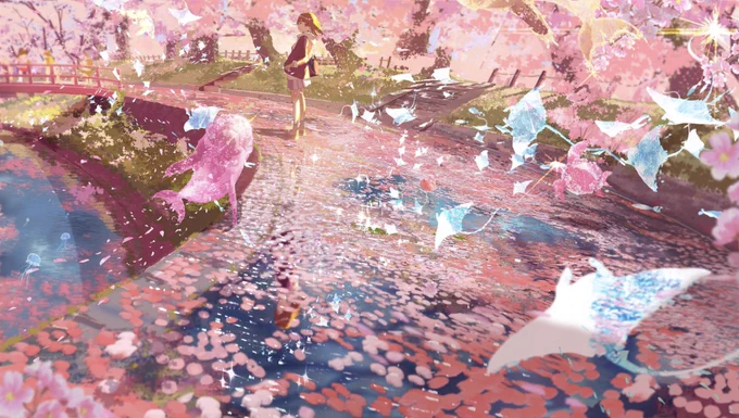 #真冬だけど敢えて桜の画像を貼る見た人もやってねお願い今年も青春描く 