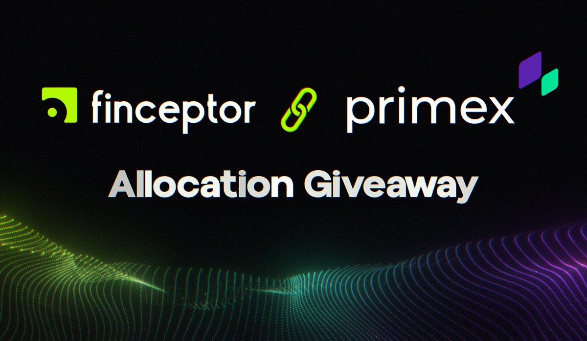 FinceptorApp's tweet photo. And here comes another great event⚡️

The $PMX public sale is just around the corner, and we’re giving away $500 allocation to 5 lucky winners!

Here’s how:
◾️ Follow @primex_official &amp; @FinceptorApp
◾️ Like &amp; RT

Act fast — only 48 hours to join! https://t.co/CFhY072FD2