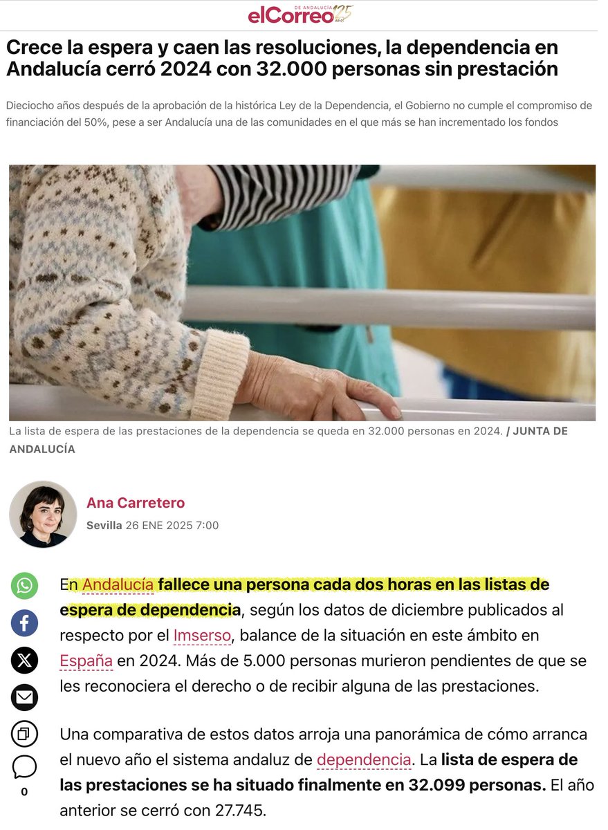 El problema del Gobierno andaluz no es un "error" puntual. Cometen errores con TODO

❌'Errores' administrativos con el Bono de Alquiler
❌'Errores' de forma con los contratos sanitarios a dedo
❌'Errores' al tramitar la dependencia

El Gobierno de Juanma es un ERROR en sí mismo.