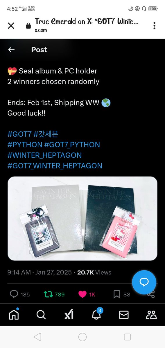 its_lala23's tweet photo. @Truc_Emerald 💚💚💚💚💚💚💚
#GOT7 #PHYTHON #GOT7_PYTHON #GOT7_WINTER_HEP https://t.co/JGdBJRcZVa