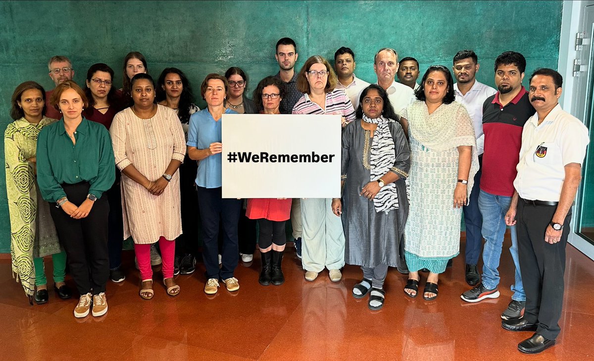 German Consulate General Bangalore (@germancg_blr) on Twitter photo Today we are honouring the memory of the millions of victims of the Holocaust.
With the liberation of the Auschwitz-Birkenau concentration camp on the 27th of January 1945, unimaginable suffering came to an end.
#HolocaustRemembranceDay #WeRemember
<a href="/IsraelBangalore/">Consulate General of Israel to South India</a> Today we are honouring the memory of the millions of victims of the Holocaust.
With the liberation of the Auschwitz-Birkenau concentration camp on the 27th of January 1945, unimaginable suffering came to an end.
#HolocaustRemembranceDay #WeRemember
<a href="/IsraelBangalore/">Consulate General of Israel to South India</a>