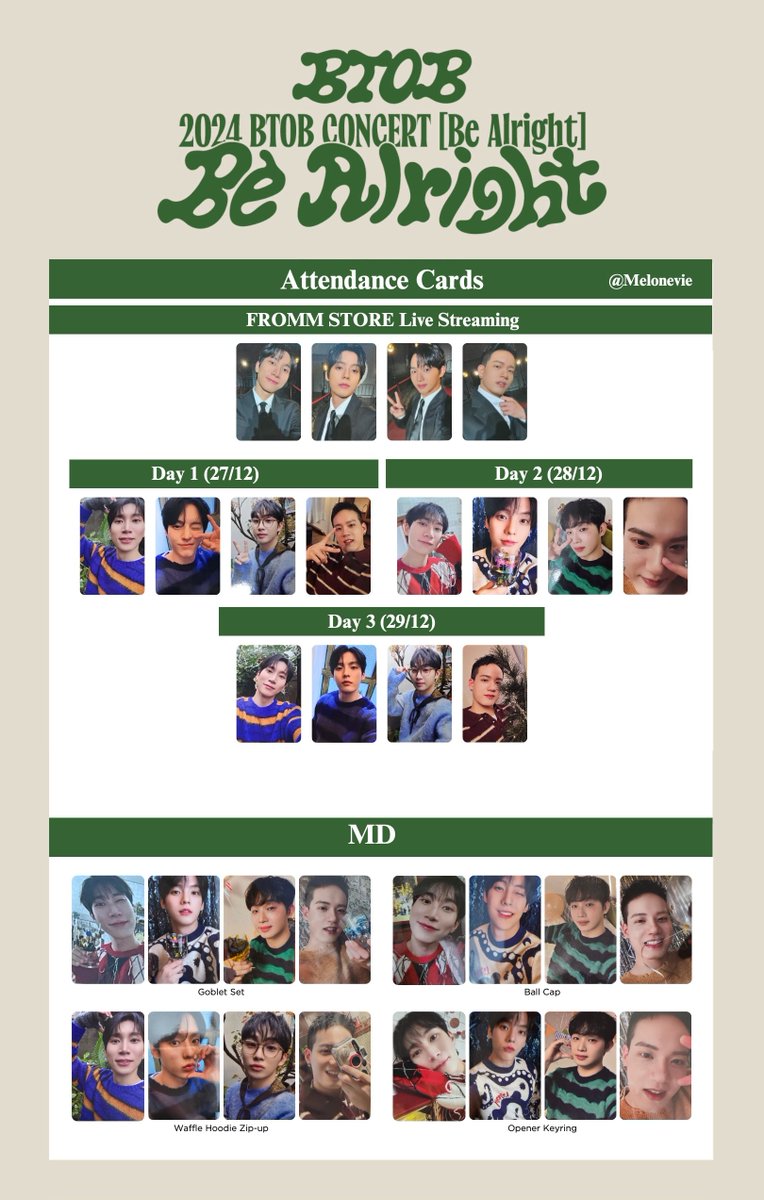 2024 BTOB CONCERT [Be Alright] Photocard Template *COMPLETE