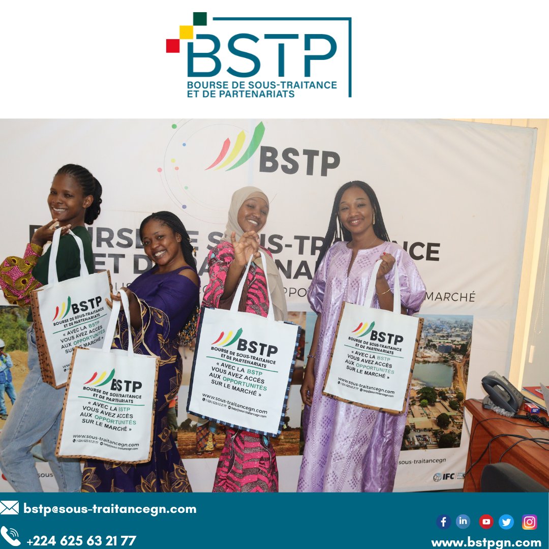𝐔𝐧 𝐛𝐨𝐧 𝐝𝐞́𝐛𝐮𝐭 𝐝𝐞 𝐬𝐞𝐦𝐚𝐢𝐧𝐞 𝐚𝐯𝐞𝐜 𝐥𝐚 𝐁𝐒𝐓𝐏 !

Avec leurs sourires radieux, ces entrepreneuses incarnent l’esprit de la BSTP: la confiance, l’ambition et la collaboration.

#BSTP #ContenuLocal #Bondebutdesemaine