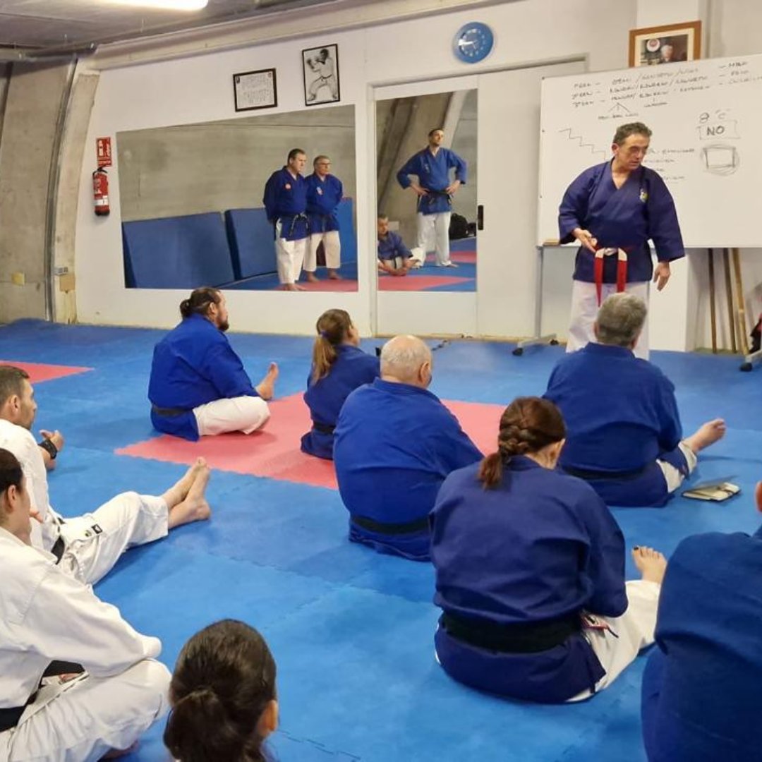 FKCV_karate's tweet photo. 🥋 Más de 30 karatecas participan en la primera jornada del Ciclo Goshin 3°DAN, impartido por el Director del Departamento de esta modalidad de la Federación nacional, José Luis Prieto, en el Polideportivo Municipal de Cheste (Valencia).

#SomDojo https://t.co/nno7JMcLRT