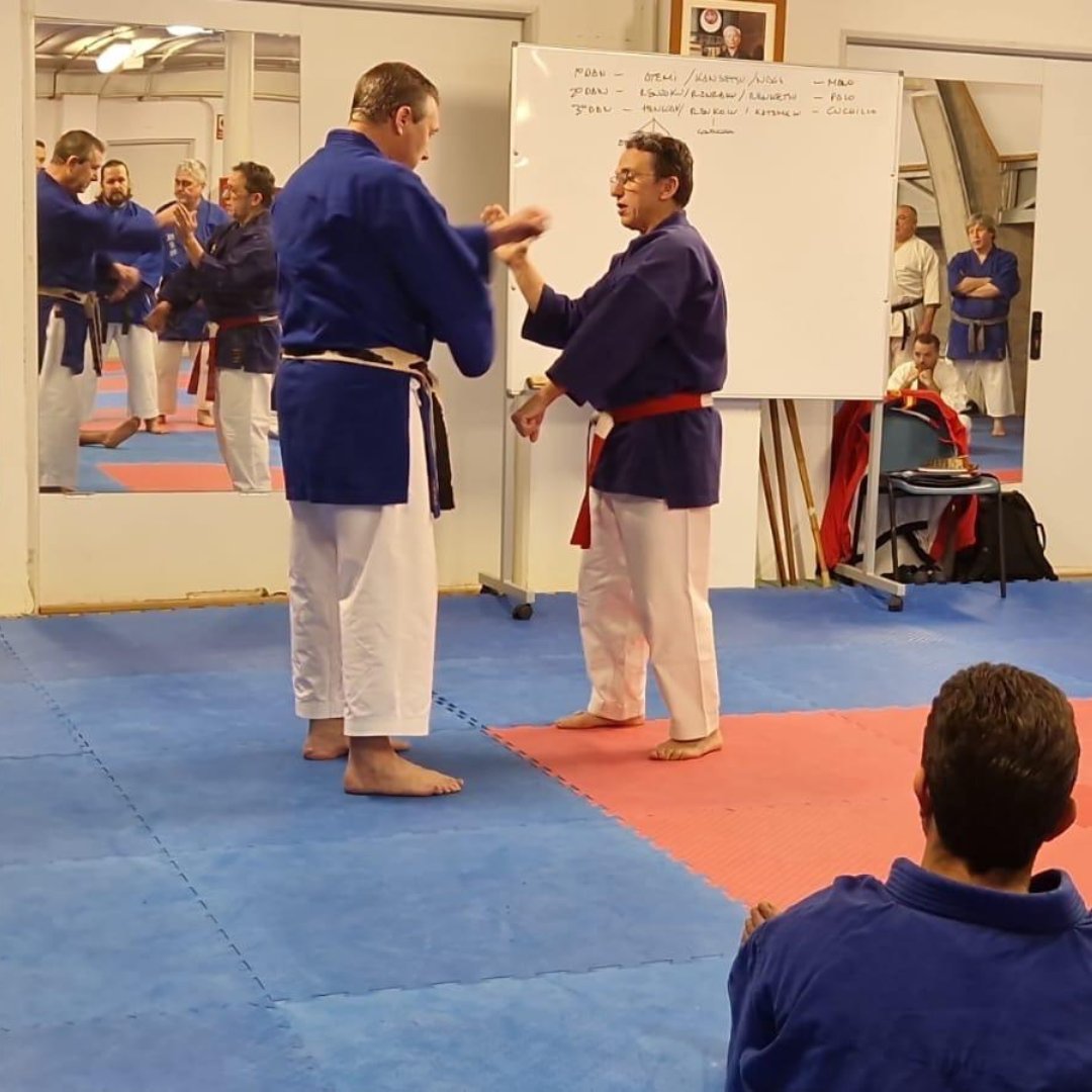FKCV_karate's tweet photo. 🥋 Más de 30 karatecas participan en la primera jornada del Ciclo Goshin 3°DAN, impartido por el Director del Departamento de esta modalidad de la Federación nacional, José Luis Prieto, en el Polideportivo Municipal de Cheste (Valencia).

#SomDojo https://t.co/nno7JMcLRT