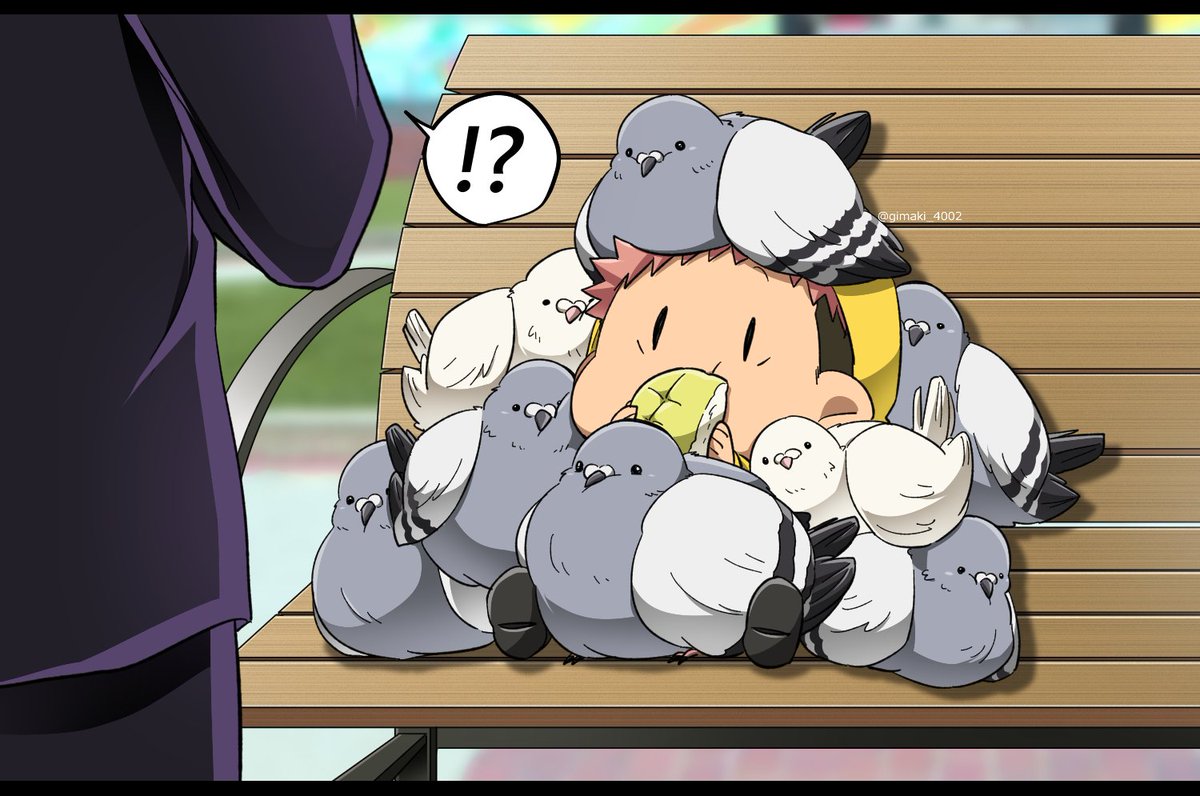 ∪SJで休憩中にメロンパン食べてたら鳩と友達になってしまったちびゆじくん🕊️🐯
再掲 