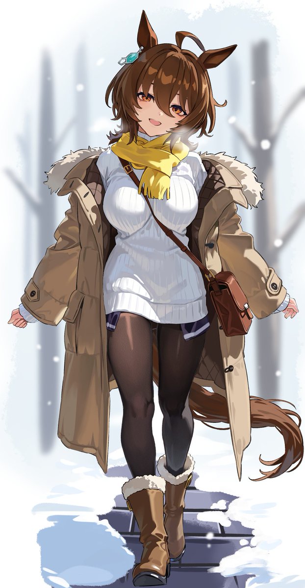 アグネスタキオン「アグネスタキオン&ダイワスカーレットお絵描き! #ウマ娘 」|ｲ歹ﾘ文@skeb募集中のイラスト