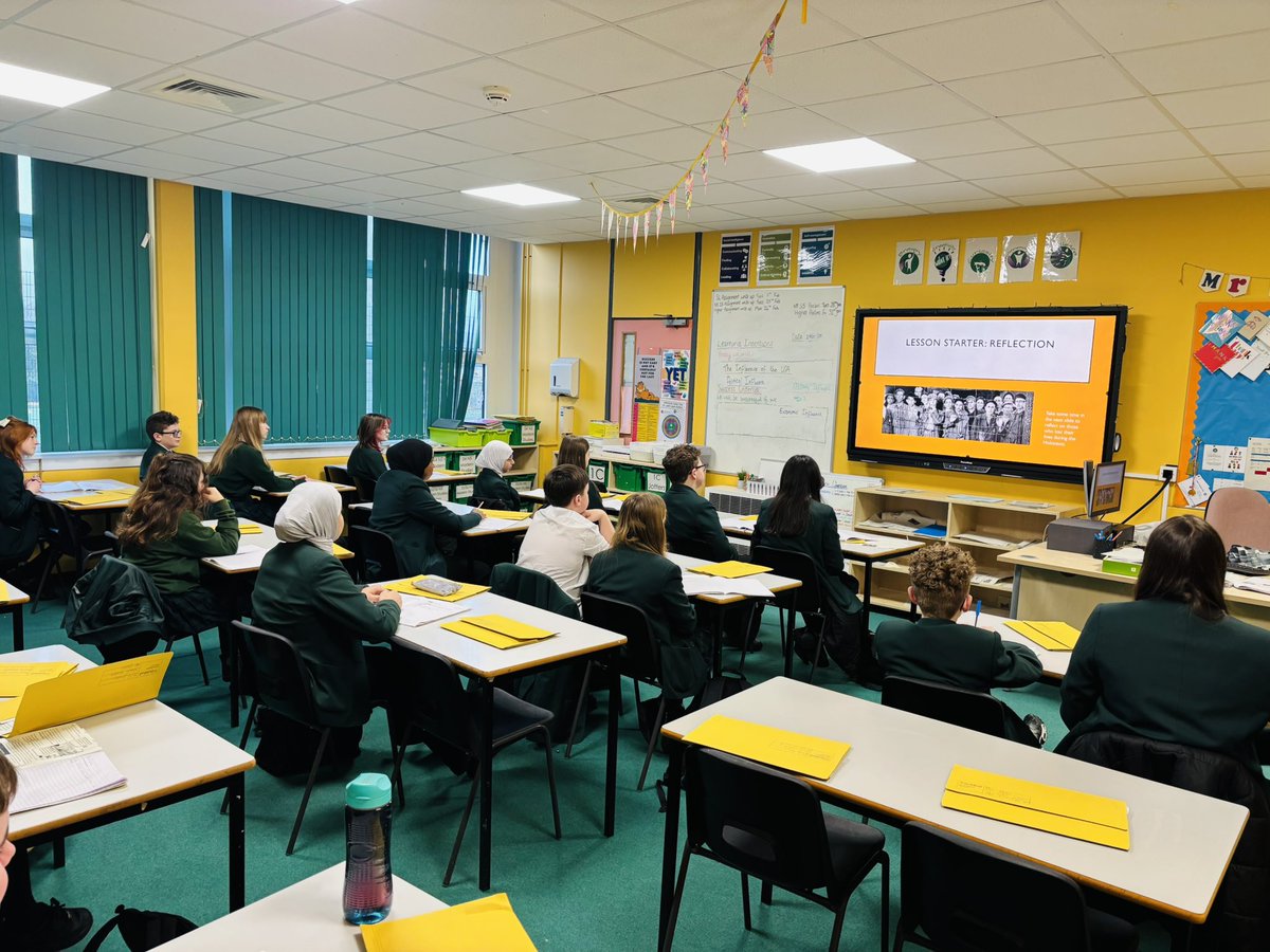 SocSubSLHS's tweet photo. S4 teaching S1 about the Holocaust. Today marks 80 years since Auschwitz-Birkenau was liberated by the Soviets. https://t.co/yPL3xG1MKH