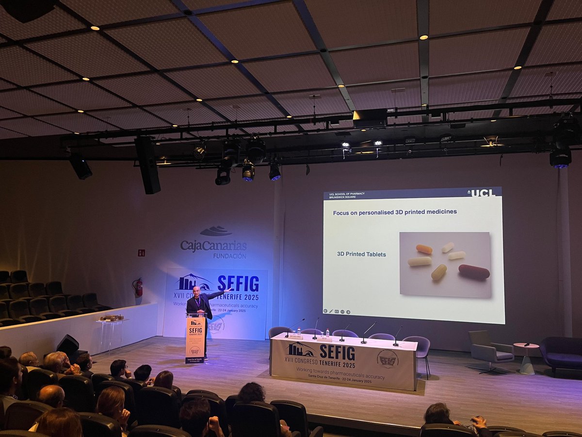 FABRX (@fabrx_3dp) on Twitter photo 🌍 FABRX at SEFIG Conference!
Prof. Abdul Basit gave a plenary talk on 3D printing medicines, while Álvaro Goyanes, Eduardo Díaz, & Carlos Javier Parramon discussed its clinical implementation.
Exciting steps toward transforming healthcare! 💊✨
#3DPrinting  #PharmaTech #SEFIG 🌍 FABRX at SEFIG Conference!
Prof. Abdul Basit gave a plenary talk on 3D printing medicines, while Álvaro Goyanes, Eduardo Díaz, & Carlos Javier Parramon discussed its clinical implementation.
Exciting steps toward transforming healthcare! 💊✨
#3DPrinting  #PharmaTech #SEFIG