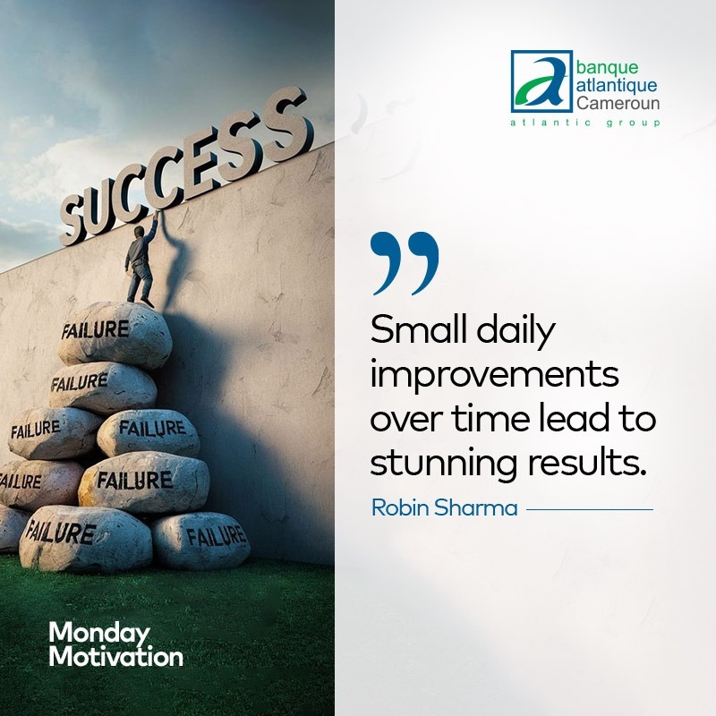AFGBankCameroun's tweet photo. [Monday Motivation]🫱🏽‍🫲🏼

It's a new week. A new opportunity to achieve our goals. 💫

One stone after the other, let’s make the way that will lead us to the summit. 🚀

Happy New Week.✨✅
#HappyMonday #BACM #TheSwitch https://t.co/MTHBX70mAb