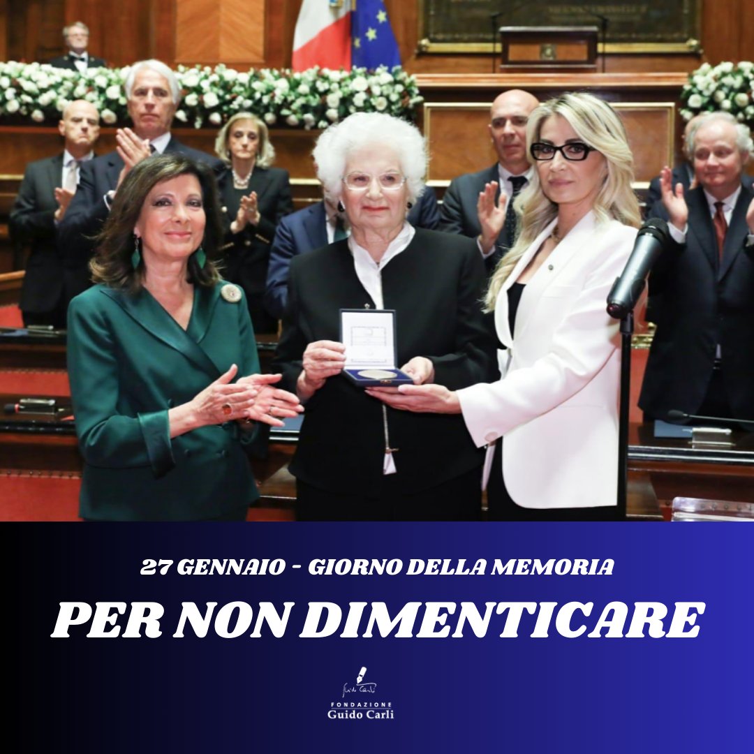 fondguidocarli's tweet photo. 🕯️ Ricorre oggi il Giorno della Memoria.
Un paese che non sa ricordare è un paese senza futuro.
#GiornoDellaMemoria #27gennaio #PremioGuidoCarli #Xedizione #LilianaSegre #decennale #memoria #Shoah #olocausto @Quirinale @Montecitorio @MuseodellaShoah @simonwiesenthal https://t.co/m4n7H9I3ck