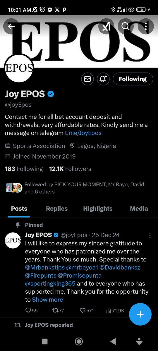 Tehmmytorpe's tweet photo. @brunochiemena @joyEpos @Mrbankstips @BigSlym1 @Afc_Saks @jeffre__ @TIPSY_0FFICIAL @Freshtipsgamess @hockemania @9inety8ightt Done
8051314218
Opay

It's my turn to Gba'ope https://t.co/AcHlg9rgY5