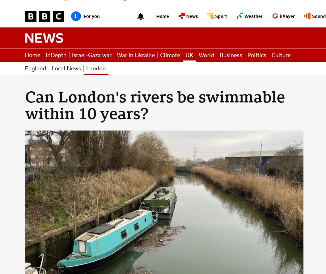 Brilliant that our Head of Improving Rivers, John Bryden, featured in today's @bbcnews report on if "London's rivers can be swimmable by 2035".🧵
bbc.co.uk/news/articles/…