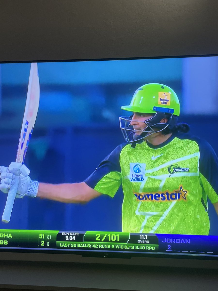 The Newcastle prophecy was true. #BBL14 <a href="/ThunderBBL/">Sydney Thunder</a>