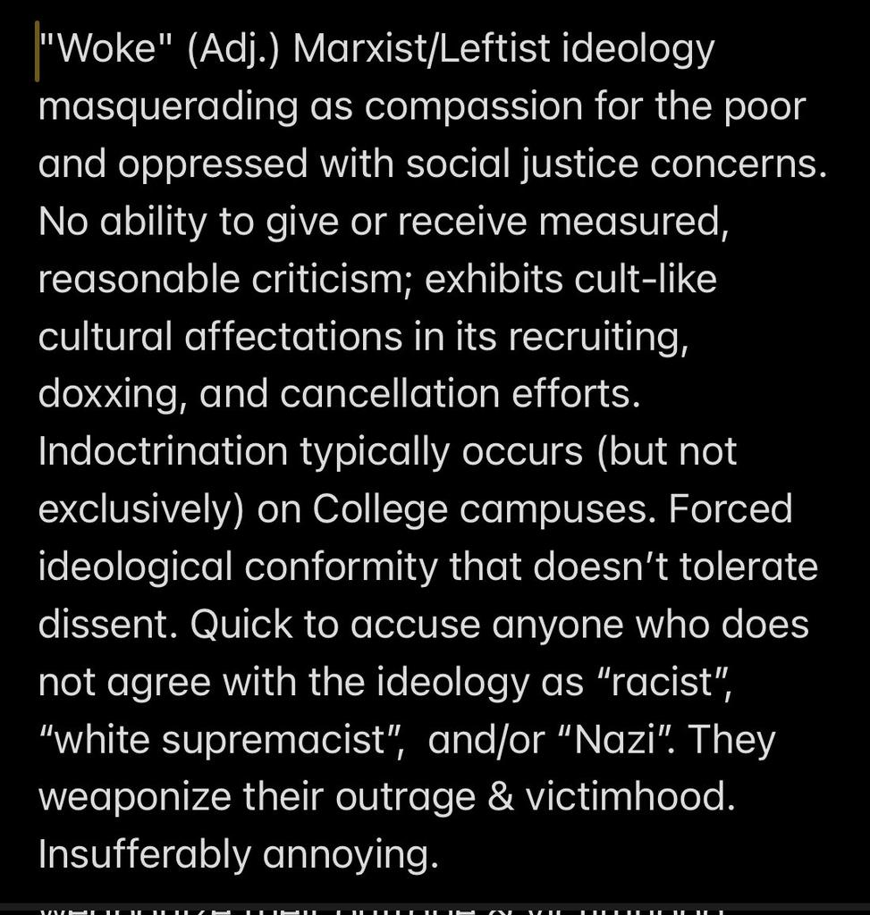 LukeN2283's tweet photo. @geraldinegb_fr just admit to being a woke mindless sheep 🐑 already! This is the real definition of woke! https://t.co/Gxca4Uw8p5