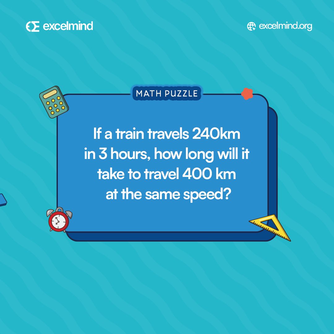 joinexcelmind's tweet image. Quick Maths to tickle our brain
Can you solve this faster than everyone else?
Drop your answer below and tag a friend!
#MathChallenge #ExcelMindBrainTeaser #QuickMath