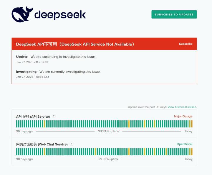 #Deepseek 's chat subdomain is under a UDP amplification-based DDoS attack.