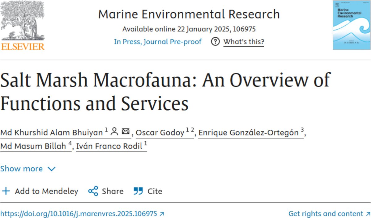 Biodiversity and Ecosystem Functioning Laboratory (@bioecofunc) on Twitter photo Would you like to know about salt marsh macrofauna? Check our new review led by <a href="/bhuiyanmka/">Khurshid Bhuiyan</a> together with <a href="/Rodil_IF/">Iván Franco Rodil</a> <a href="/inmar_uca/">Divulgación INMAR</a> <a href="/uca_biologia/">Departamento Biología</a> & <a href="/masum_imsf07/">Md. Masum Billah</a> & <a href="/quique_ortegon/">Enrique Gonzalez-Ortegon</a> <a href="/ICMAN_CSIC/">ICMAN-CSIC</a> & <a href="/Eco_Godoy/">Oscar Godoy</a> <a href="/ebdonana/">Estación Biológica de Doñana - CSIC</a>
doi.org/10.1016/j.mare…
<a href="/Divulga_UCA/">UCC+i - Universidad de Cádiz</a> Would you like to know about salt marsh macrofauna? Check our new review led by <a href="/bhuiyanmka/">Khurshid Bhuiyan</a> together with <a href="/Rodil_IF/">Iván Franco Rodil</a> <a href="/inmar_uca/">Divulgación INMAR</a> <a href="/uca_biologia/">Departamento Biología</a> & <a href="/masum_imsf07/">Md. Masum Billah</a> & <a href="/quique_ortegon/">Enrique Gonzalez-Ortegon</a> <a href="/ICMAN_CSIC/">ICMAN-CSIC</a> & <a href="/Eco_Godoy/">Oscar Godoy</a> <a href="/ebdonana/">Estación Biológica de Doñana - CSIC</a>
doi.org/10.1016/j.mare…
<a href="/Divulga_UCA/">UCC+i - Universidad de Cádiz</a>