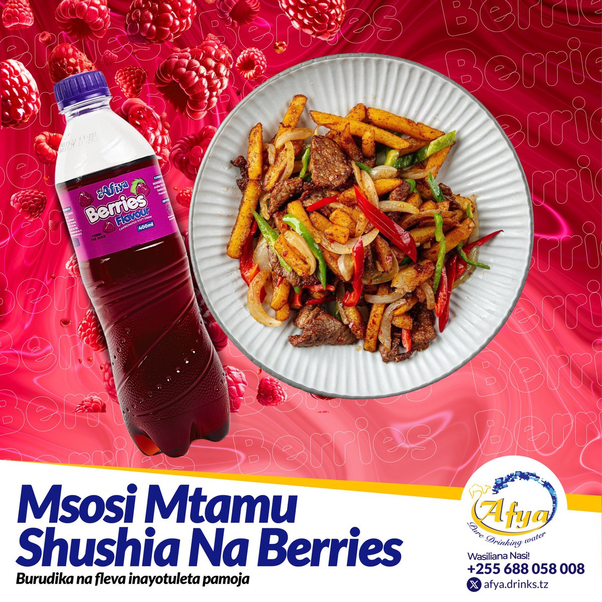 AfyaPure's tweet photo. Chakula hunoga zaidi ukiwa na afiya berries🍓 https://t.co/0h2Z7HFmA6