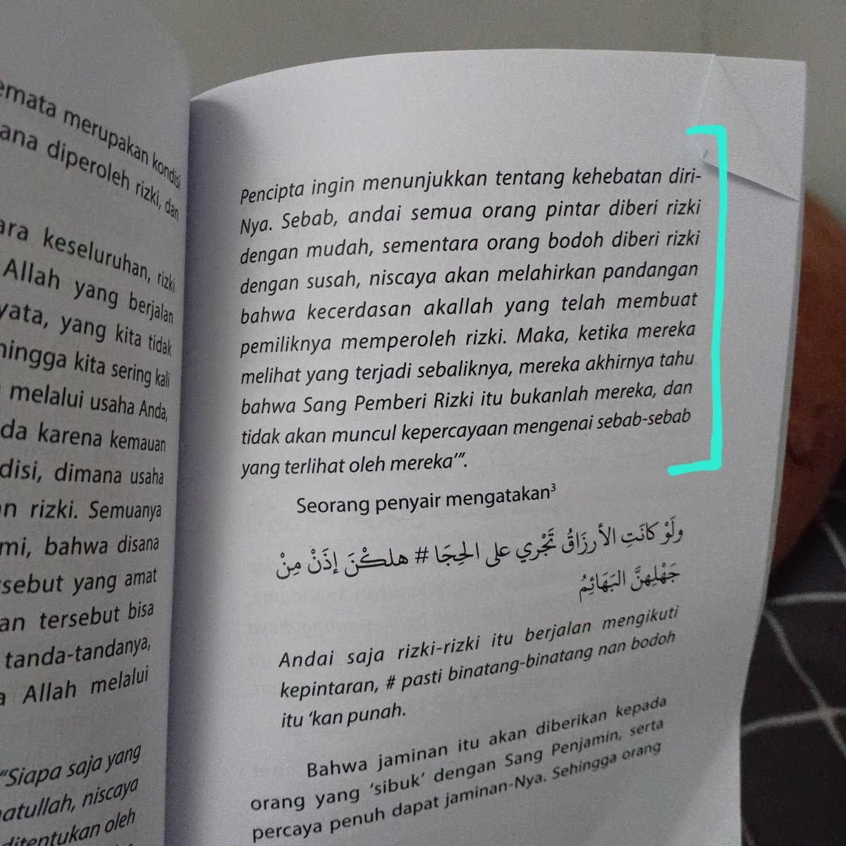 Btw, ada satu perkataan Imam Ghazali yg mind-blowing soal rezeki buatku. Bisa dibaca disini yaa.