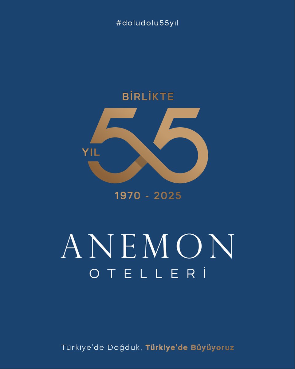 Anemon 55 Yaşında!

Anemon Otelleri olarak, şirketimizin 55. yılını kutlayacağımız 2025 yılında mutluluğumuzu ve haklı gururumuzu siz değerleri misafirlerimizle paylaşacağımız için şimdiden çok heyecanlıyız.

55. Yılımız kutlu olsun!