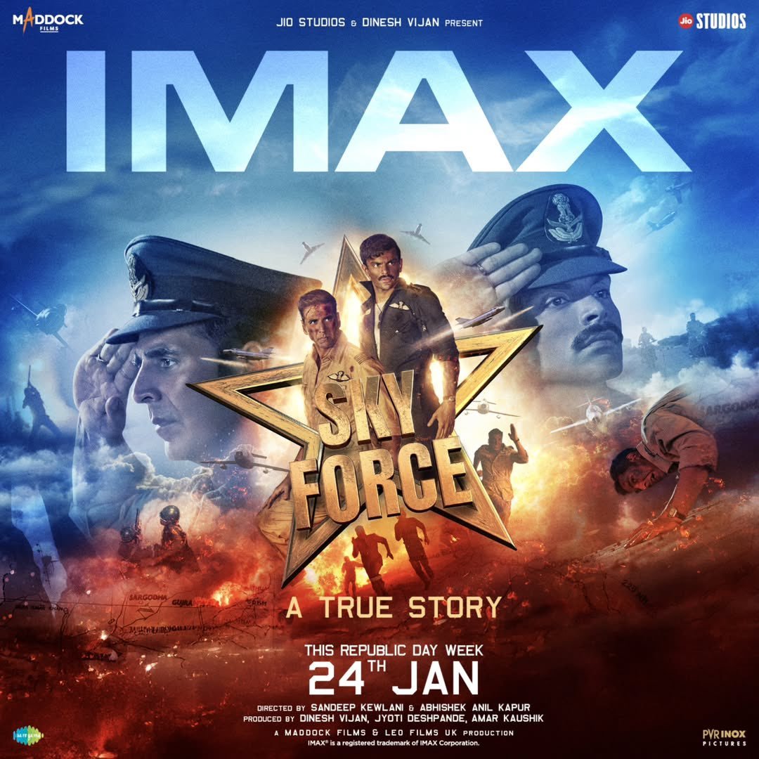 #SkyForce shows solid hold on its 1st Monday! ✅

Fingers crossed for ₹10 Cr+ today 🤞

#AkshayKumar 👏