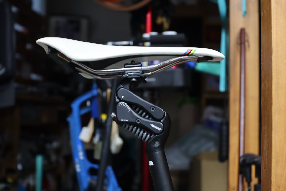 and_bicycle's tweet photo. #ritchey P-29ERの試乗車を東京サンエス様からお借りしました。グランコンペのブレーキレバー、ダイアコンペのバーコンとシマノコンポを組み合わせた1×11s。所謂モンスタークロスのような仕上げです。サスペンションピラーと合わせ、是非お試しください。 https://t.co/j5svey4Dcf