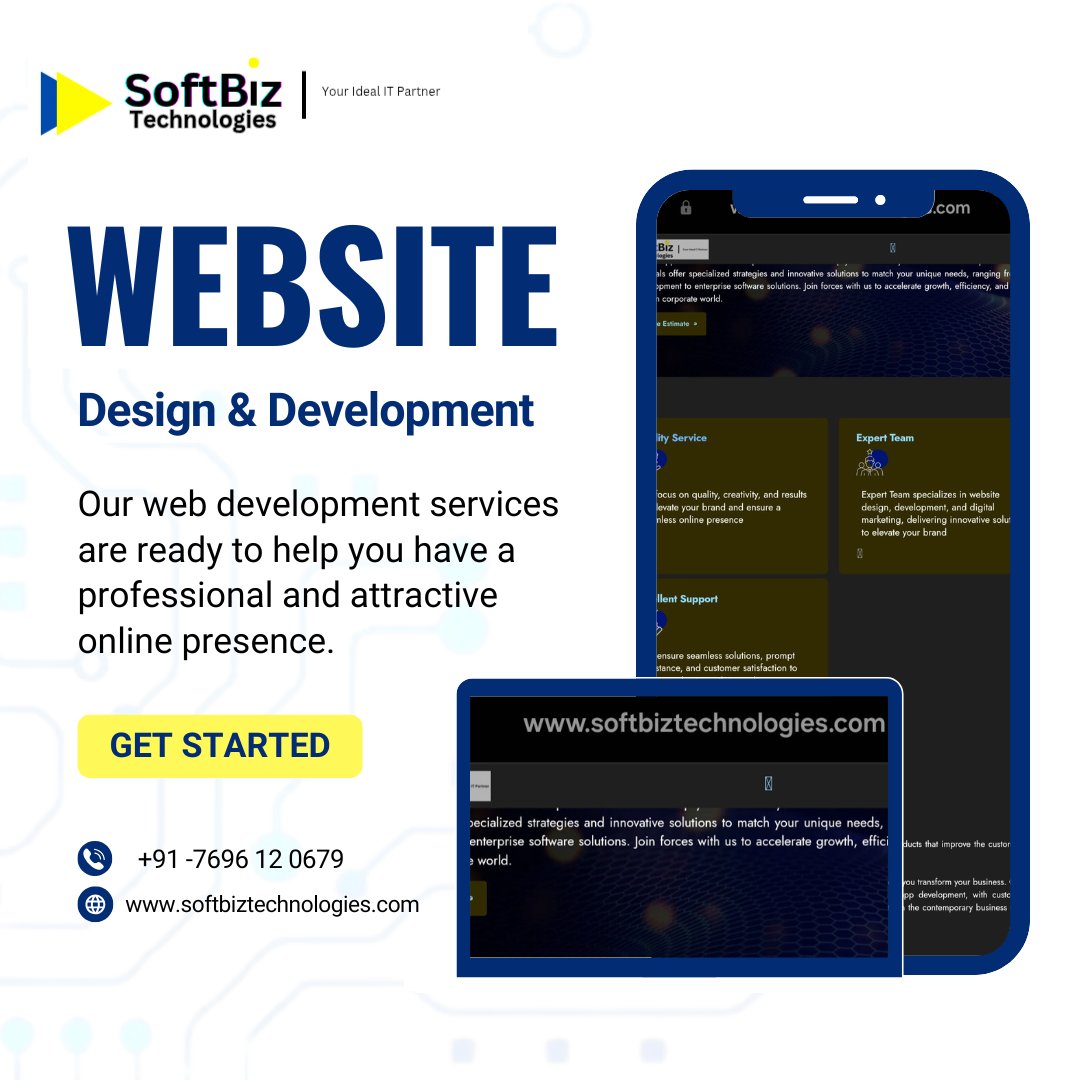Softbiztec's tweet image. Welcome SoftBiz Technologies. 
We have a Versatile Website Designer and Developer with a strong foundation in both creative and technical aspects of web development. Our expertise lies in transforming ideas into visually appealing.
#Website #websitesdevelopment
#ContentStrategy