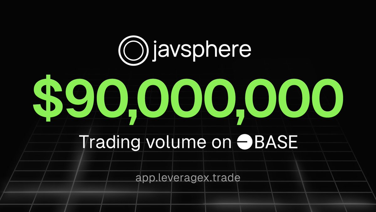$90M in Trading Volume Reached! 📈

Javsphere on <a href="/base/">Base</a> has crossed an incredible $90M in trading volume, with the  #LeverageX Trading Competition entering its final stretch! Only 2 days left—the competition ends Tuesday, Jan 28th. 🗓

Let’s aim for $100M together! 💪