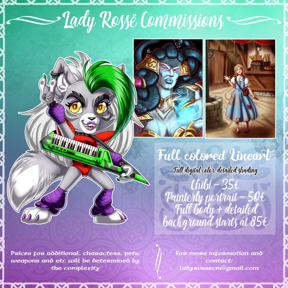 RosseTweet's tweet photo. Hi! I'm Lady Rossë, a fantasy Spanish artist  
🎨Commissions: https://t.co/9qFo9spSfC
💸Donations: https://t.co/L6TXwMaWUN
Where to find me?
🌟Tumblr: https://t.co/KM8l9tdiyd
📷Instagram: https://t.co/NKSRkANTSU
🦋Bluesky: https://t.co/xvwmkF7Jho 
💌 Email: ladyrossecm@gmail.com https://t.co/YnzM9OtsOt